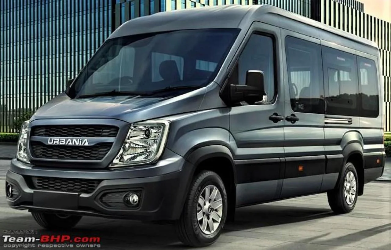 Grey passenger van